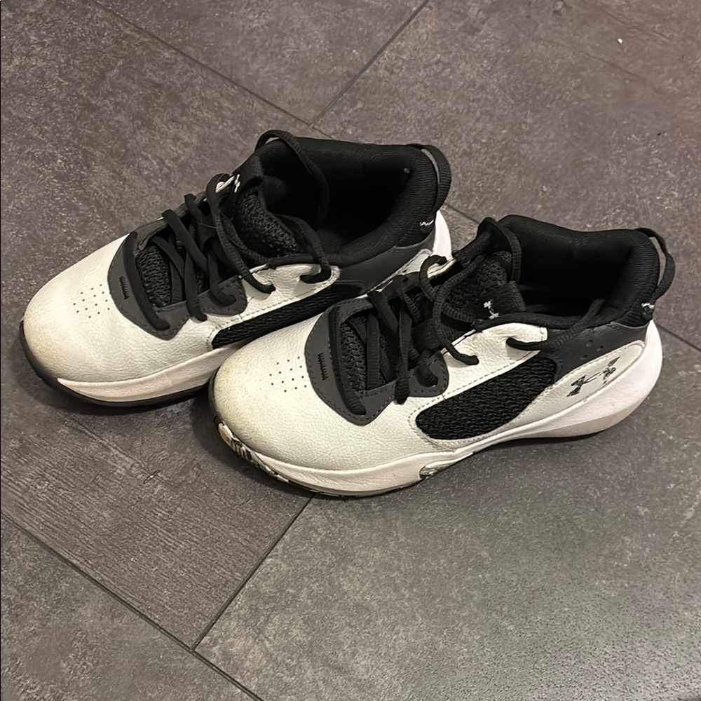 Under Armour Kids' Black and White Sneakers